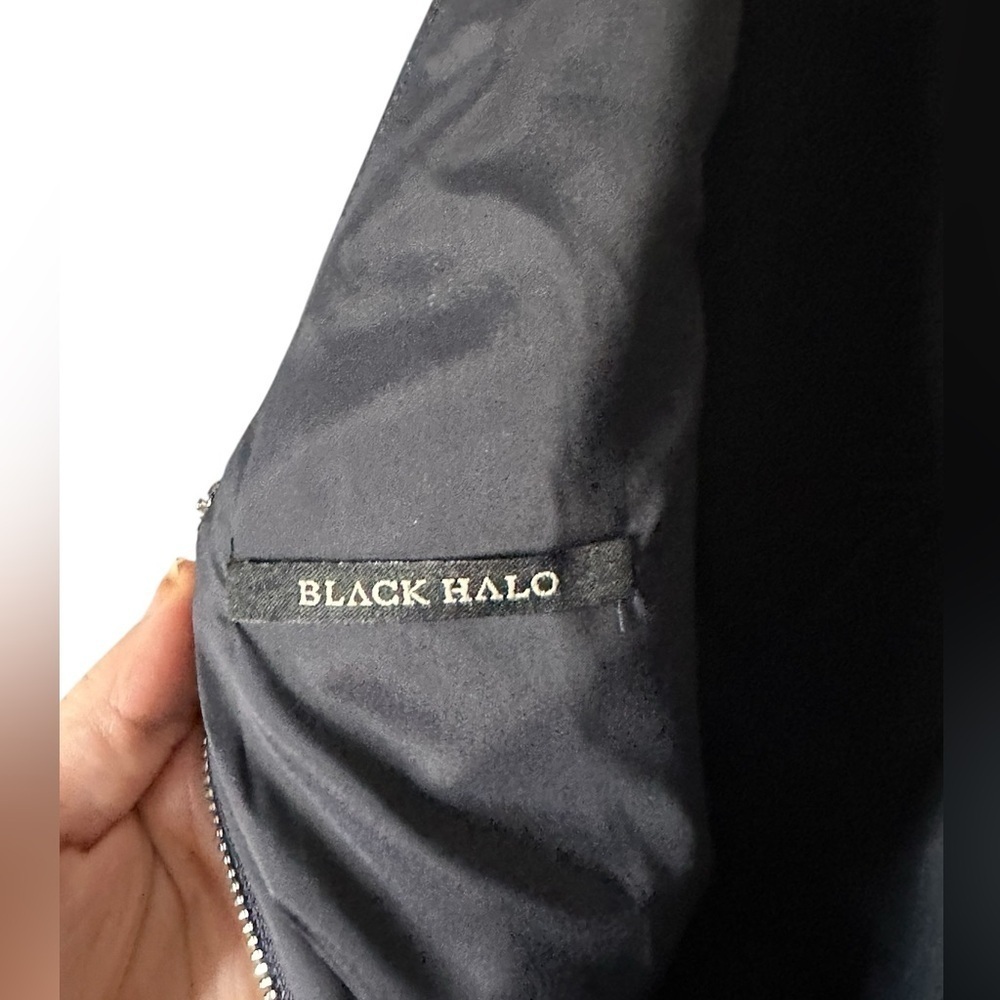 Black Halo Elegant Black Sleeveless Dress Size 2 - Picture 5 of 6